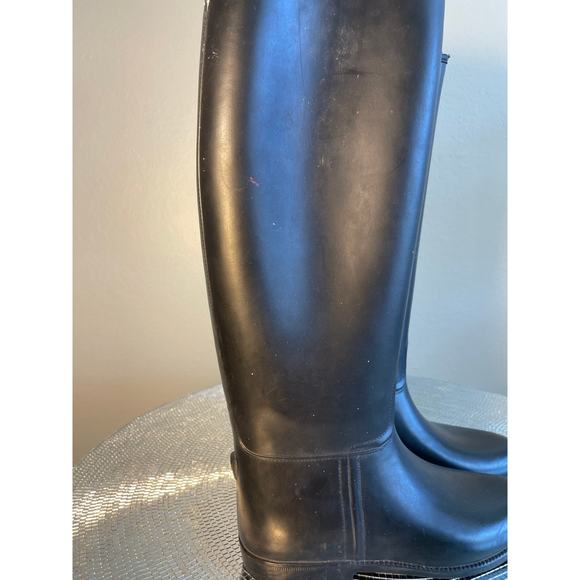 size 8 Dublin Equestrian Riding Boots High Black PVC Insulated Pull-On - Picture 13 of 13